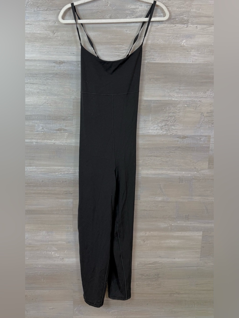 Aerie OFFLINE Real Me XTRA Flare Jumpsuit XL Black Strappy Back Onesie